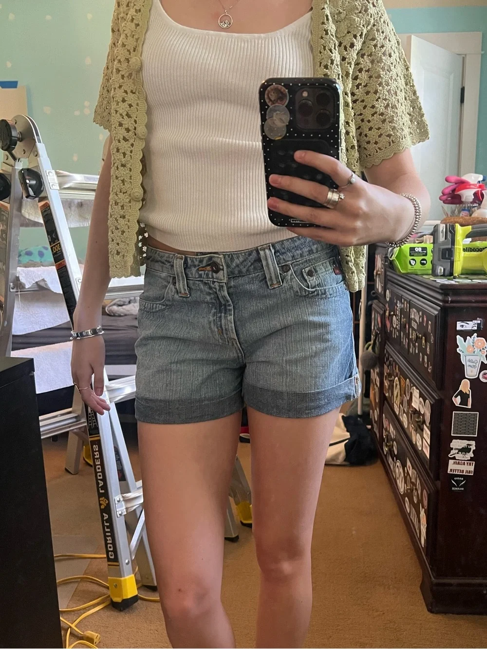 Vintage low waisted shorts - Picture 1 of 5